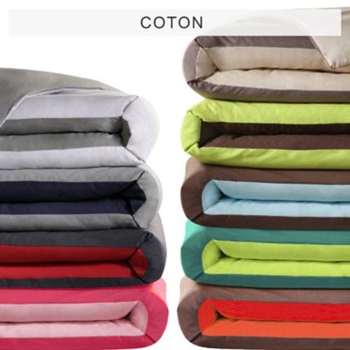 Housse De Couette Bicolore Coton Tertio®