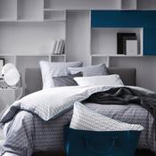 Housse de couette réversible percale de coton losa