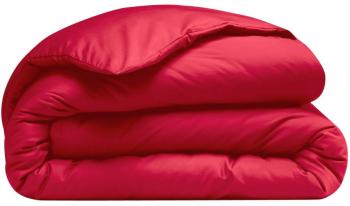 Housse de couette Coton Rouge Uni 140 x 200 cm