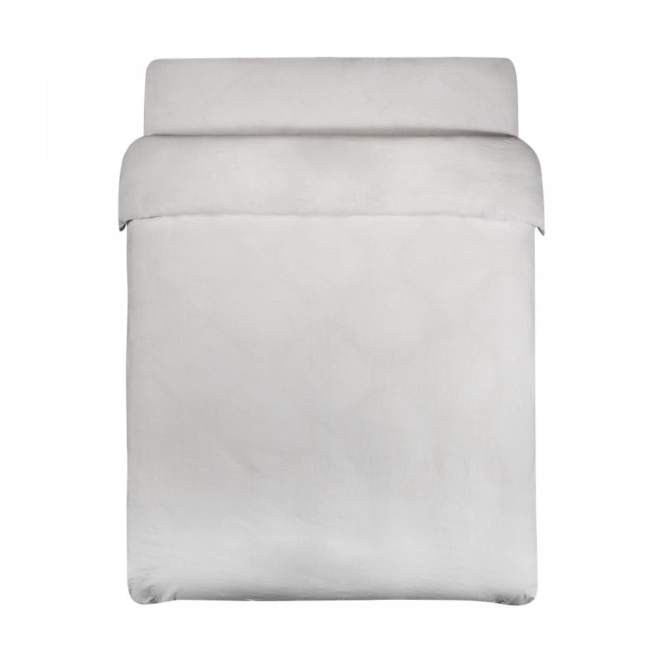 Housse de couette 240x260cm unie en lin {CouleurRe