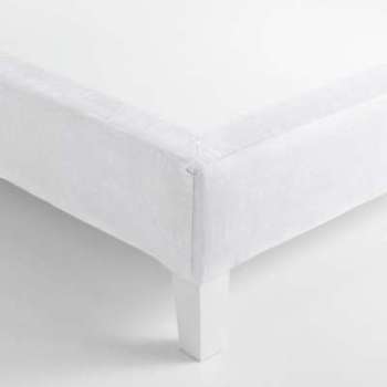 Cache-sommier forme housse, Gram, lin lavé/coton -
