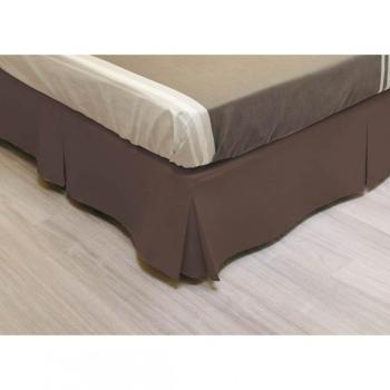 Cache Sommier Intégral Microfibre Chocolat 160x200 Cache Sommier Intégral Microfibre