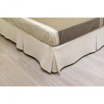 Cache Sommier Intégral Microfibre Beige 140x190 Cache Sommier Intégral Microfibre