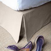Cache-sommier 100% coton 220gr/m2 ALACASA Beige 16