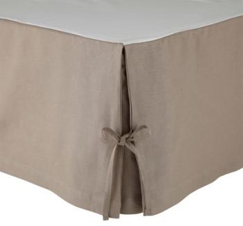 Cache sommier Amboise - 160 x 200 cm - Taupe Cache sommier Amboise - 160