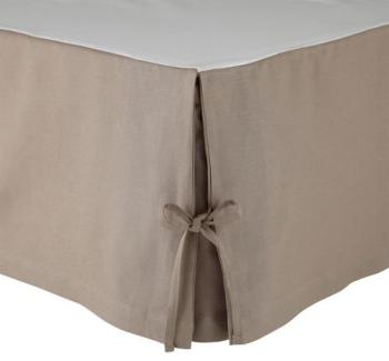 Cache sommier Amboise - 180 x 200 cm - Taupe Cache sommier Amboise - 180