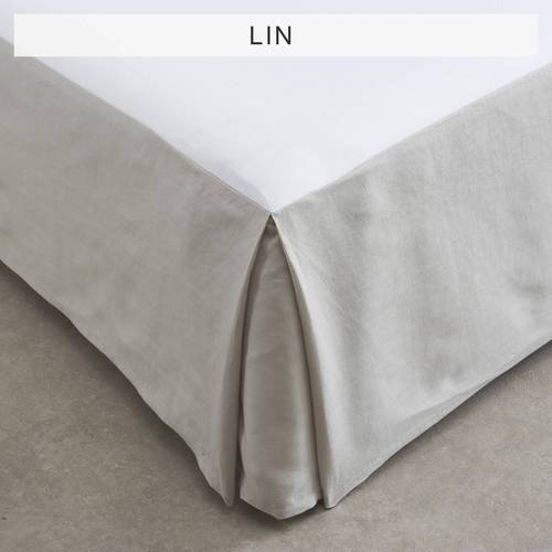 Cache-sommier Lin Et Coton Blanc Mahia - 3suisses
