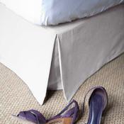 Cache-sommier 100% coton 220gr/m2 ALACASA Blanc 14