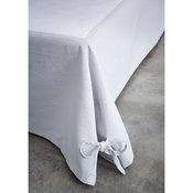 Cache-sommier uni 100% coton finition nouettes TIS
