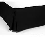 Cache-sommier 100 coton 220gr m2 ALACASA Noir 140x190cm Cache-sommier 100 coton 220gr