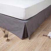 Cache sommier metis lin coton HIDE Anthracite 90X190cm Cache sommier metis lin coton