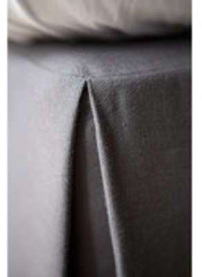 Cache-sommier 100 coton 220gr m2 ALACASA Taupe 180x200cm Cache-sommier 100 coton 220gr