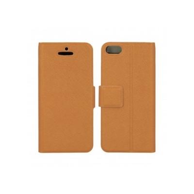 Etui iPhone SE / 5 /5S - Marron (Couleur:Marron cl