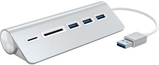 Satechi HUB USB 3.0 en Aluminium et Lecteur de car