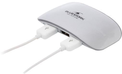 BLUESTORK Mini Hub USB 2.0 4 ports + alimentation