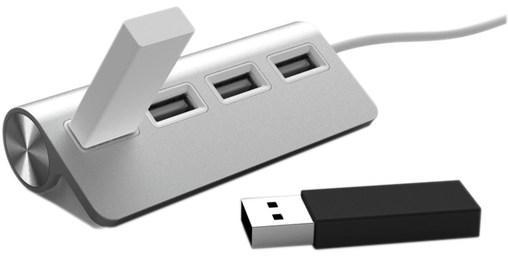 Mobility Lab Hub Cylindre - Hub USB 3.0, 4 ports -