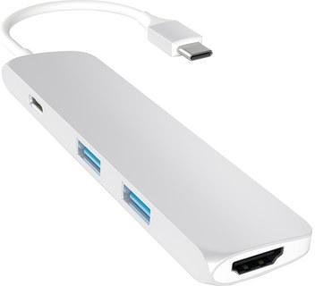 Satechi Slim Aluminium Argent - Adaptateur USB-C v