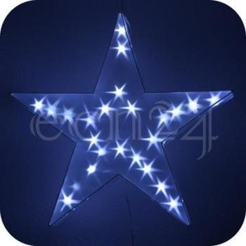 Etoile de Noël LED 75cm blanc froid