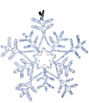 Guirlande flocon de neige 216 led intérieur extérieur Guirlande flocon de neige