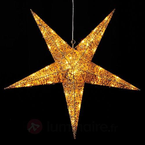 Étoile LED glamour 5 branches IP44