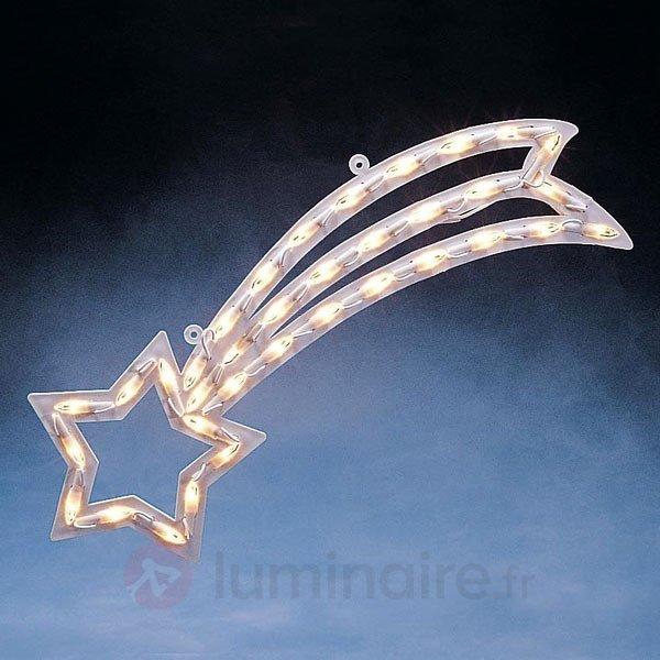 Image de fenêtre lumineuse étoile filante, 55cm