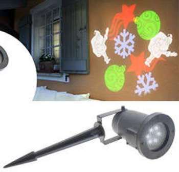 Projecteur noir LED motifs flocons étoiles père noël Projecteur noir LED motifs