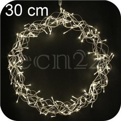 Couronne de porte LED Curly 30 cm