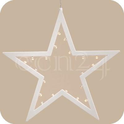 Décoration de fenêtre LED avec ventouse étoile