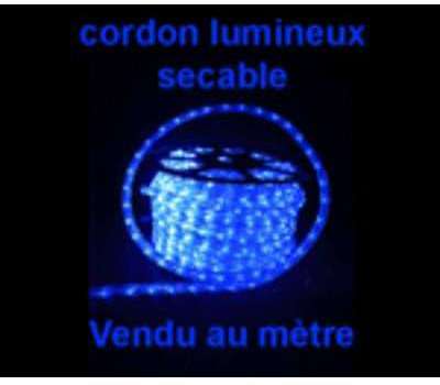 Cordon lumineux 13mm 230V led bleu Cordon lumineux 13mm 230V