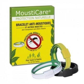 MoustiCare Bracelet anti-moustiques jaune vert Bracelet MoustiCare Bracelet anti-moustiques