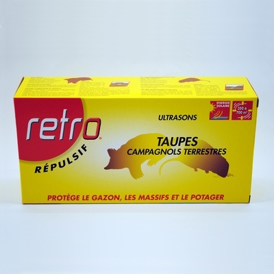Répulsif ultrasons Taupes (solaire). - Retro.