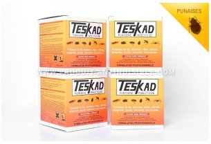Anti puces fumigène insecticide Teskad en lot de 4