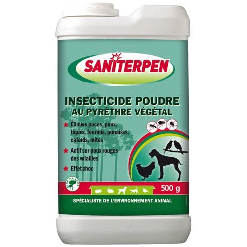 Insecticide poudre environnement animal au pyrèthr