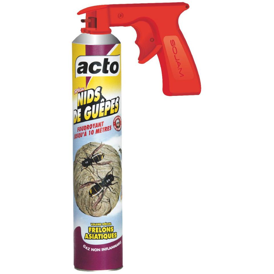 Spécial nids guêpes et frelons Acto - Aérosol 750