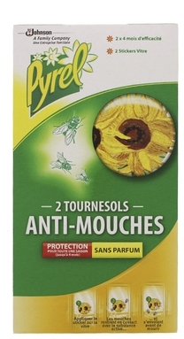 PYREL STIKERS ANTI MOUCHES TOURNESOL X2