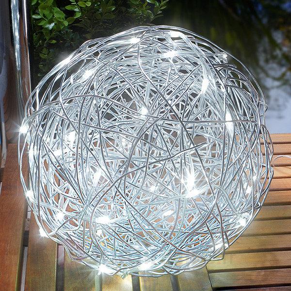 Lampe d?extérieur LED solaire Alu-Wireball