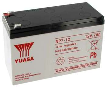 Batterie Plomb Yuasa 12V 7Ah NP7-12