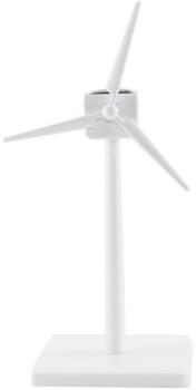 Eolienne solaire ABS blanche 16cm