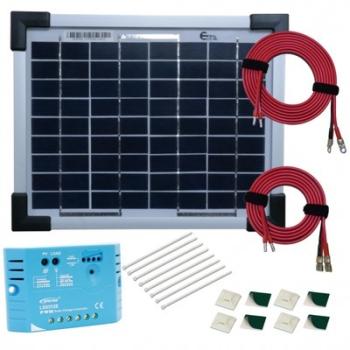 Kit panneau solaire polycristallin 5W 12V av régul