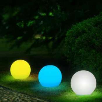 Boule solaire multicolore étanche 30 cm avec télécommande Boule solaire multicolore