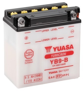 YUASA Batterie Moto 12V ? 6Ah - YB9-B