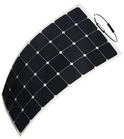 Panneau Solaire Flexible 12V 100W Monocristallin Panneau Solaire Flexible 12V