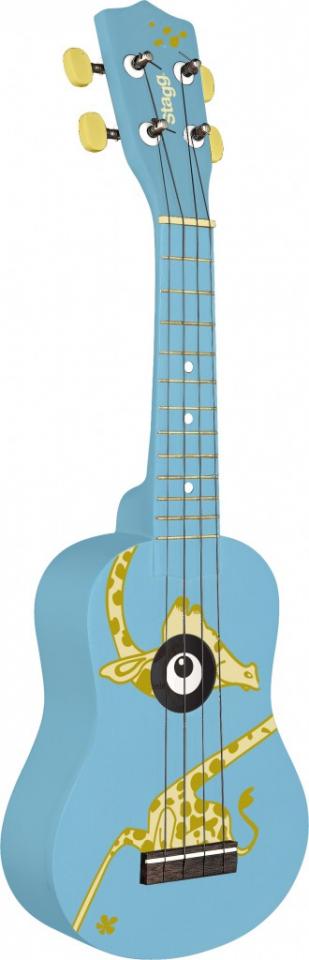 STAGG US-GIRAFFE UKULELE SOPRANO MOTIF GIRAFE + HO