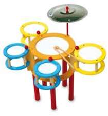 Batterie jouet en bois Multicolore enfant
