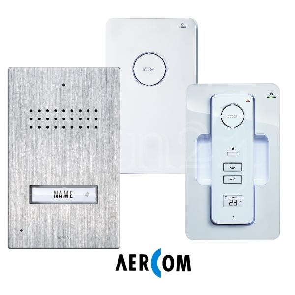 Interphone sans fil AC110 en inox pour 1 foyer
