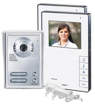 Interphone portier vidéo CVB set pour 2 familles