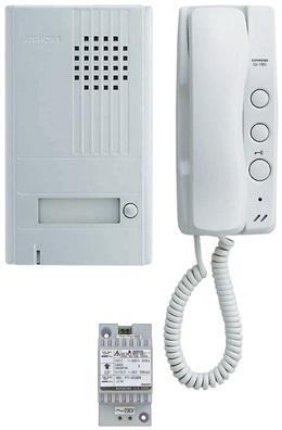 Kit portier audio 2 fils intégral gris argent DA1AS Kit portier audio 2 fils intégral