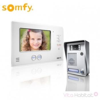 Visiophone V200 Blanc 2 fils - Ecran 7 - 2401290 SOMFY Visiophone V200 Blanc 2 fils