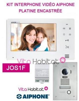 Kit portier Vidéo AIPHONE JOS1F - Ecran 7 - Platine Kit portier Vidéo AIPHONE