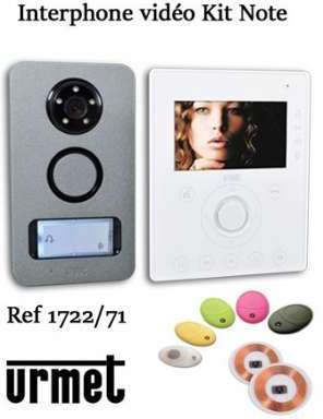 Interphone video URMET KIT NOTE mains libre - Cont